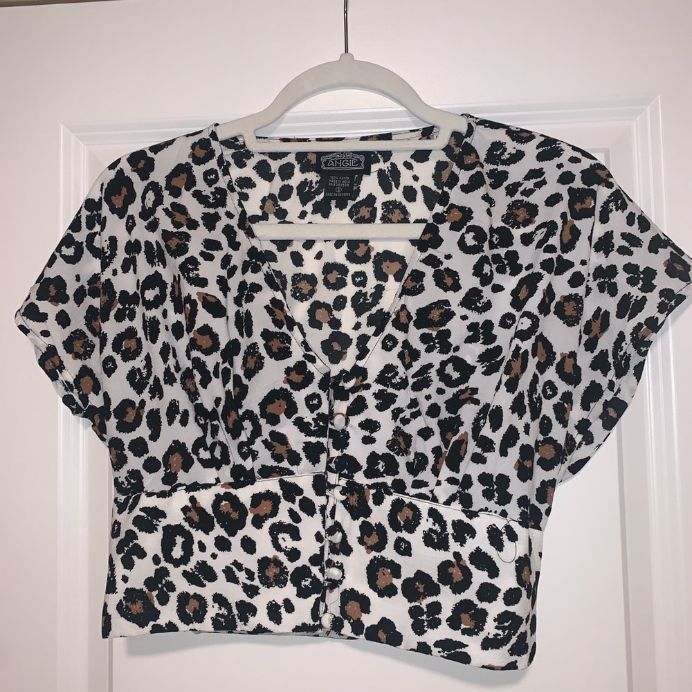 Nordstrom Cheetah print blouse